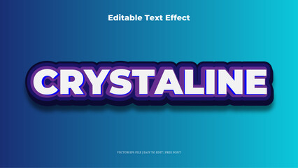 crystal Editable Text Effect