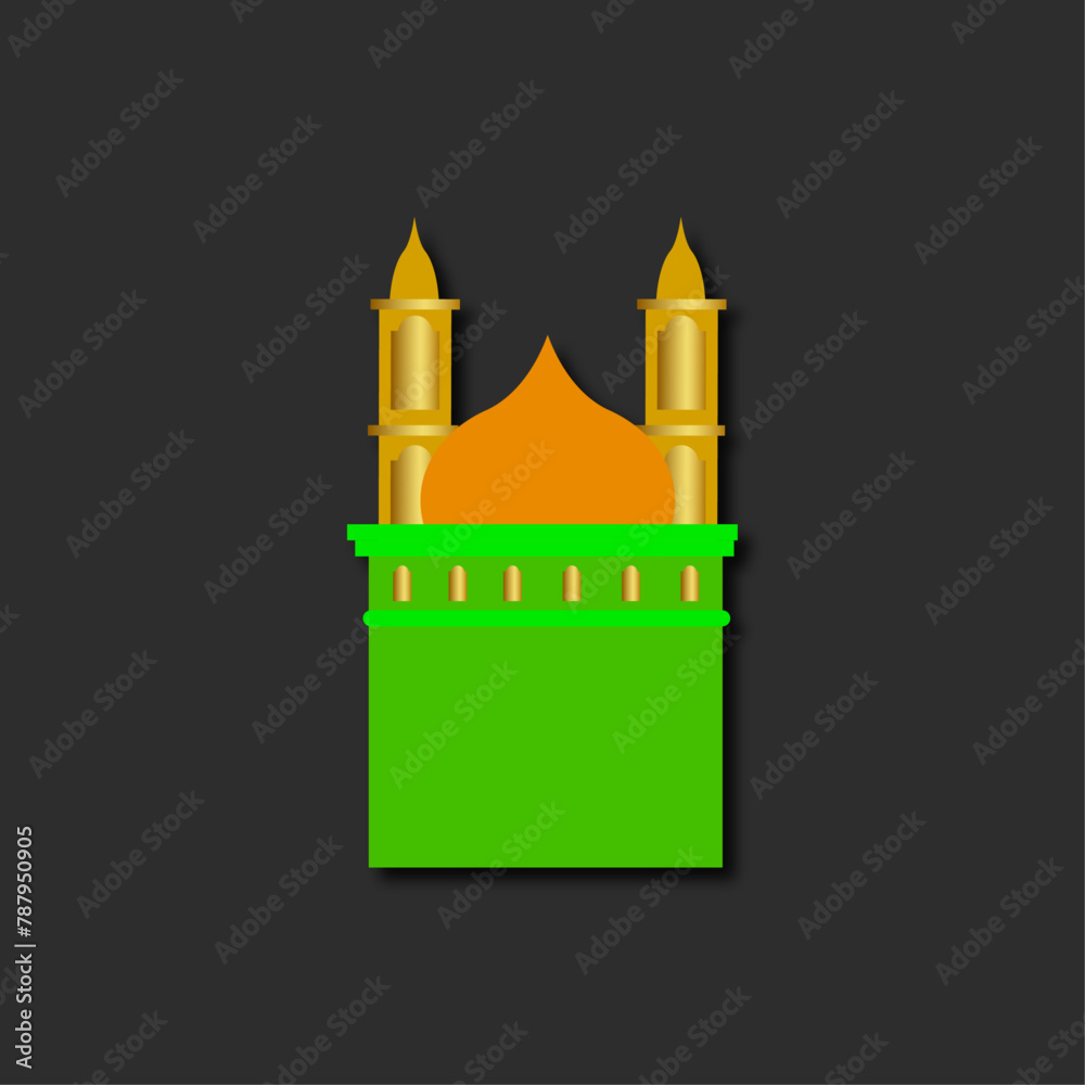 Sticker mosque ramadan sticker