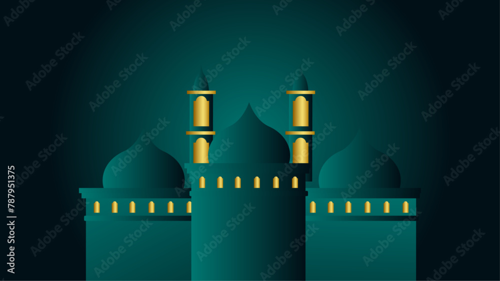 Wall mural islamic month background