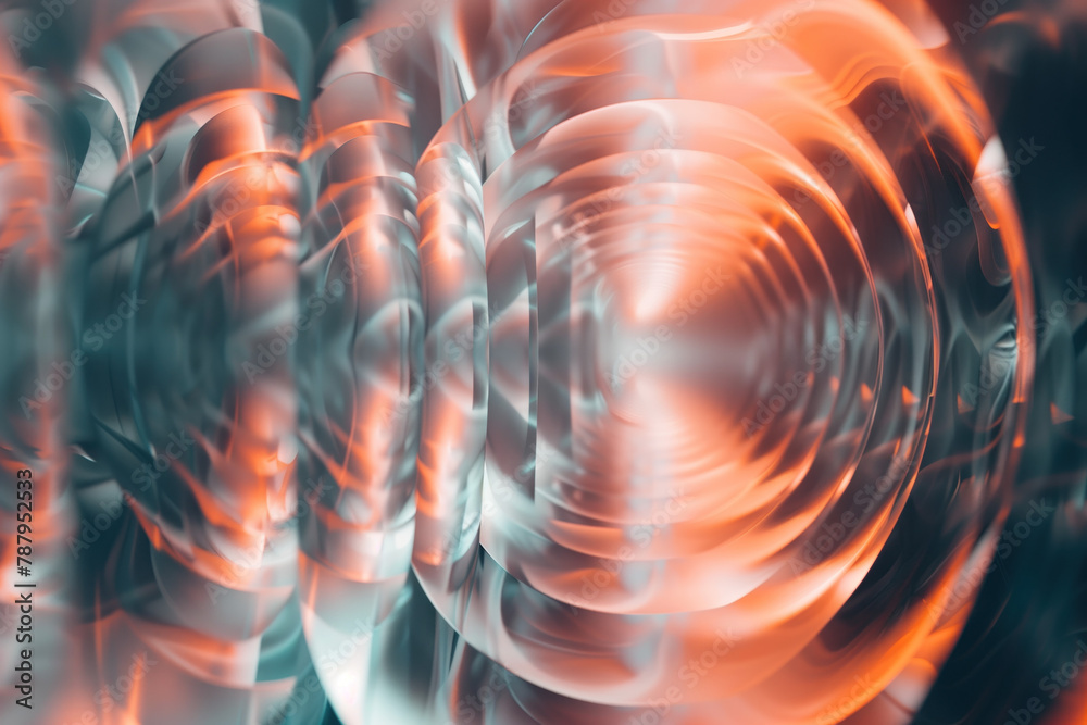 Poster abstract background with reflections and caustics. hi-tech. futuristic background image. created wit