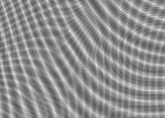 A moire pattern illustration with crossing grey waves and ripples, soft edges. Intentional distortion effect.
