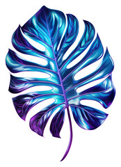 PNG Monstera leaf pattern purple petal