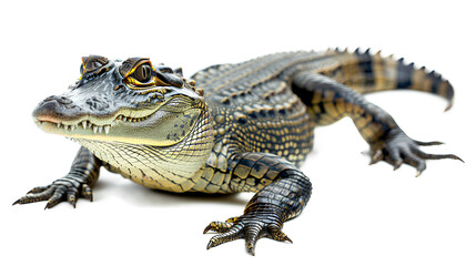 Obraz premium Reptile animal lizard crocodile isolated on a transparent background