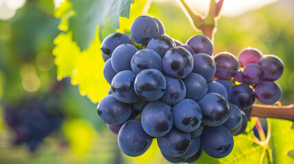 grapes on vine