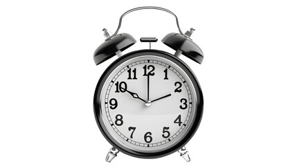 Alarm clock isolated on a transparent background