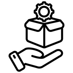 Naklejka premium Product management icon