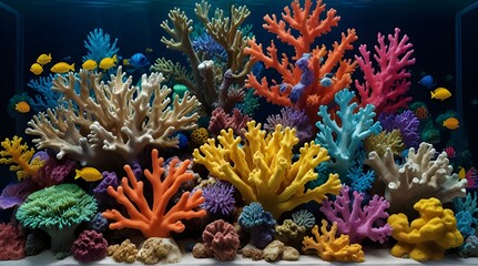 Fototapeta na wymiar Corals Isolated on Transparent Background.generative.ai 