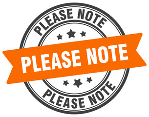 please note stamp. please note label on transparent background. round sign