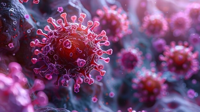 3D depiction of AAV (adeno-associated virus).