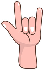 Hand Gesture Sticker