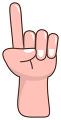 Hand Gesture Sticker