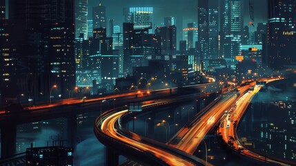 Obraz premium Roads of the city