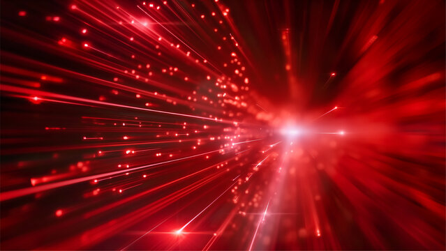 red abstract technology background of high speed global data transfercomputing cyber attack.