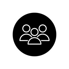 User icon vector. People illustration sign. Man symbol.