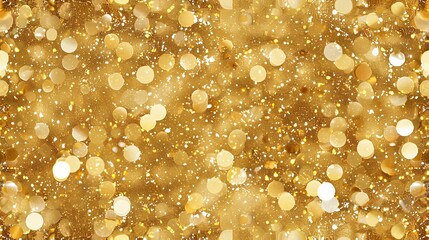 Joyous festive background featuring seamless sparkling gold texture for celebration AI Image