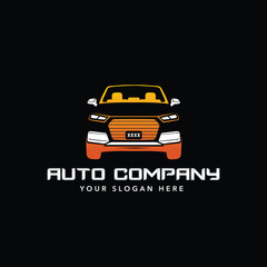 auto company car logo design modern illustration template vector