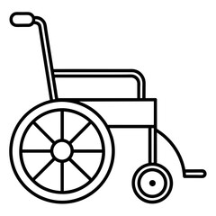 Hospital wheelchair icon