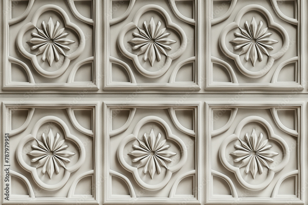 Poster sophisticated classical 3d pattern. ancient ornament. background image. created with generative ai t