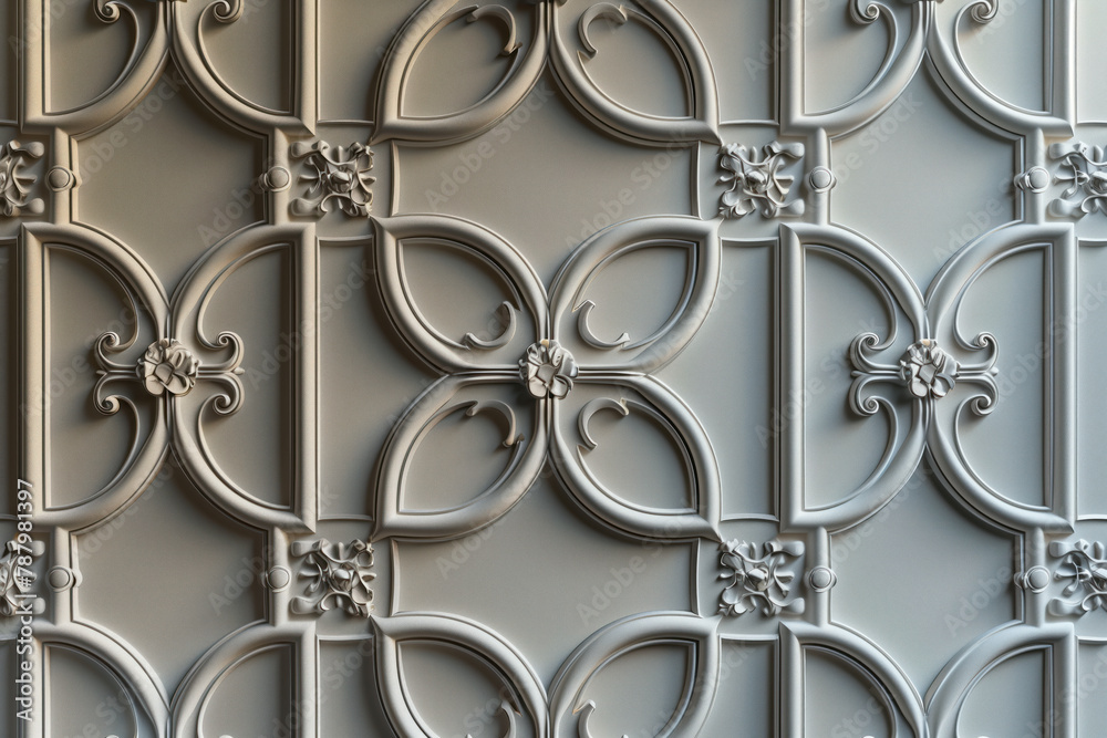Poster sophisticated classical 3d pattern. ancient ornament. background image. created with generative ai t
