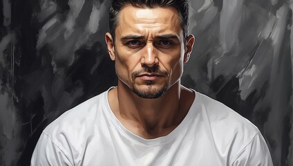 Fototapeta premium Man portrait high Quality image