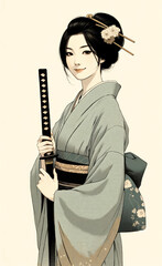 日本画（Japanese painting）／美人画