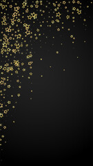 Gold sparkling star confetti. - 787983737