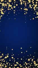 Magic stars vector overlay.  Gold stars scattered - 787983742