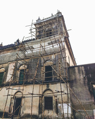 Old mosque in ruins in Kolkata, West Bengal, India in January 2023....