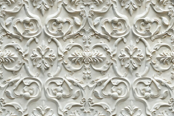 Sophisticated classical 3d pattern. Ancient ornament. Background image. Created with Generative AI technology.