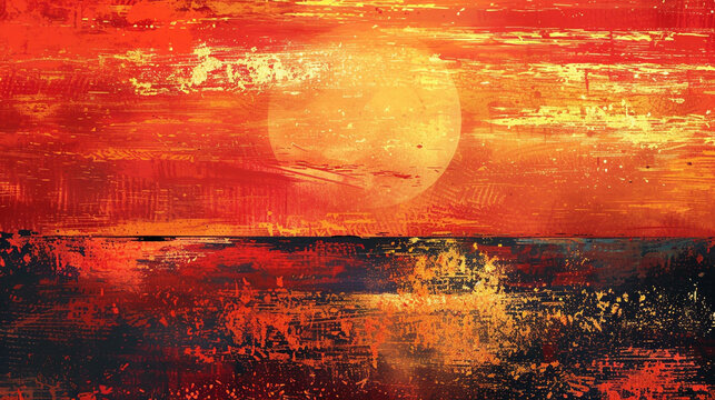 Red and orange sunset spray paint set, perfect for capturing the romance of dusk.