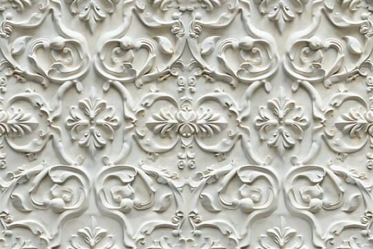 Sophisticated classical 3d pattern. Ancient ornament. Background image. Created with Generative AI technology.