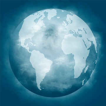 Digitally generated Image of planet earth