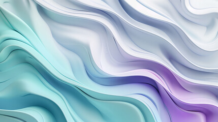 Obraz premium abstract background blue light green purple gradient 3d waves wallpaper, business background 