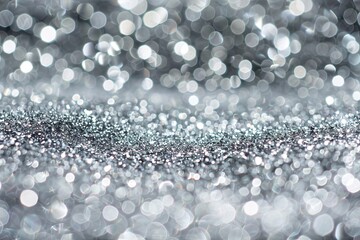 Elegant Silver Dust Textured Background for Luxurious Jewelry AI Image - obrazy, fototapety, plakaty