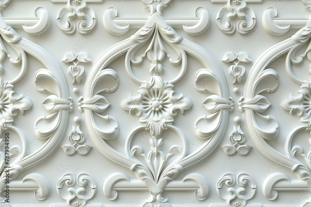 Poster sophisticated classical 3d pattern. ancient ornament. background image. created with generative ai t