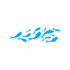 Swimming fish illustration 