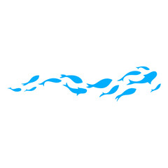 Swimming fish illustration 