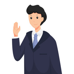 Businessman Character Design Illustration