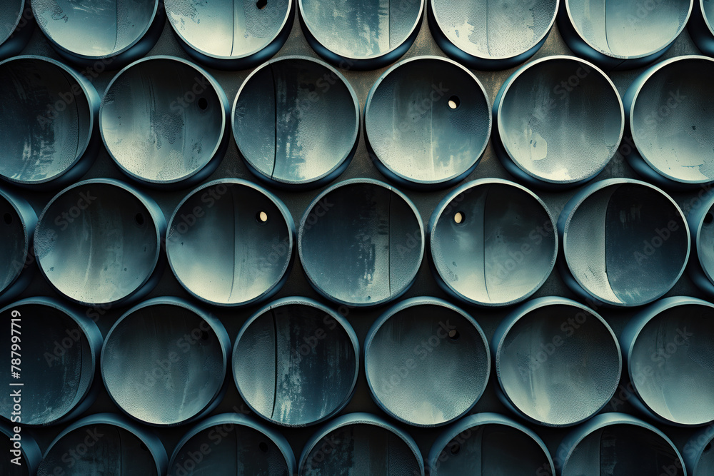 Poster sophisticated abstract 3d pattern. round shapes. background image. created with generative ai techno