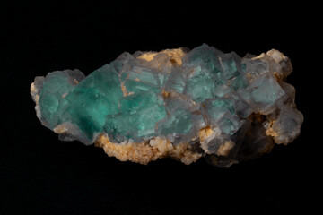 Fluorite crystals mineral specimen, stunning photography