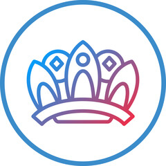 Vector Design Queen Crown Icon Style