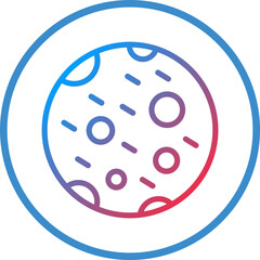 Vector Design Moon Icon Style