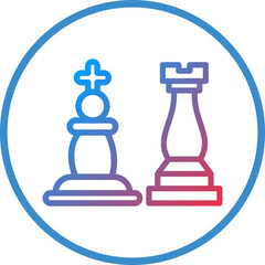 Vector Design Chess Game Icon Style