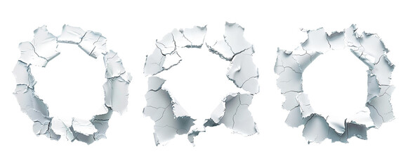 break through paper isolated on transparent background	
