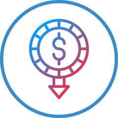 Vector Design Minimum Wage Icon Style