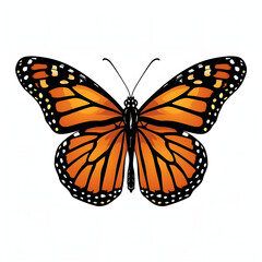 Fototapeta premium colorful butterfly vector illustration clipart isolated on white background