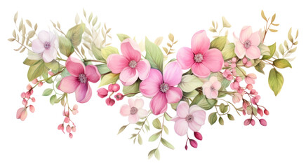 PNG Garland flower blossom plant inflorescence - obrazy, fototapety, plakaty
