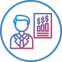 Obraz premium Vector Design Expert Male Icon Style