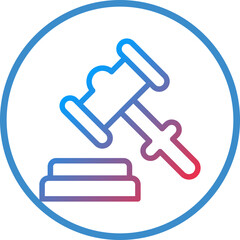 Vector Design Gavel Icon Style