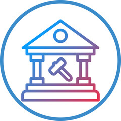 Vector Design Government Auction Icon Style